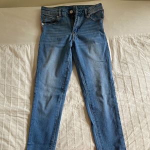 Tilii Jeans with pink velvet strip down side